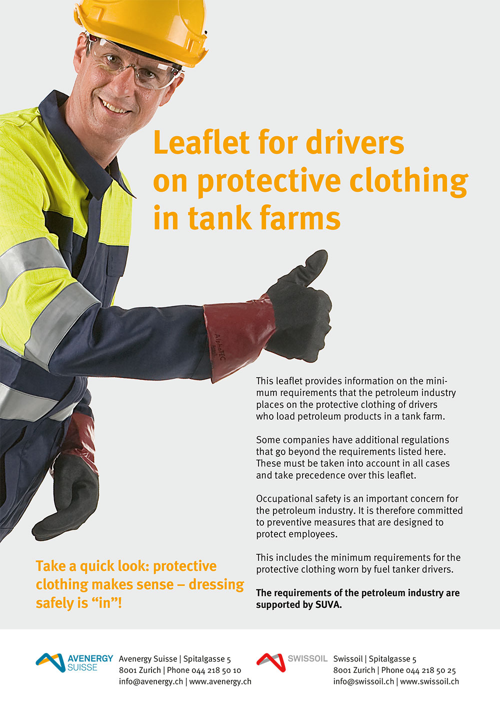 Bild Schutzbekleidung fur Fahrer im Tanklager Broschure DE IT 2